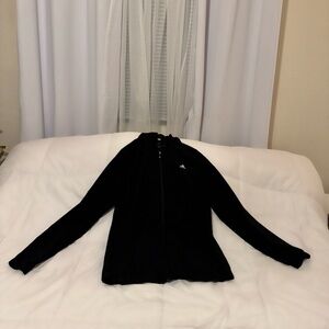 Black Adidas Zip Up Jacket